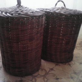 Коробы и корзины плетёные
