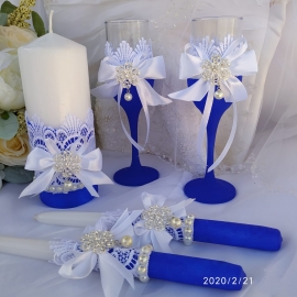 Свадебные бокалы "Небесная гладь"