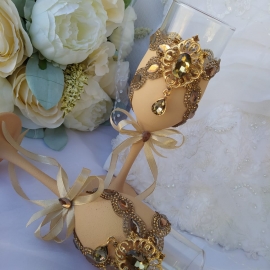 Свадебные бокалы "Совет да любовь"