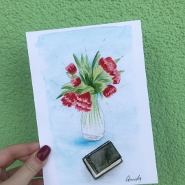 Открытка ручной работы