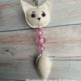 Брелок из экокожи