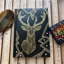 Ежедневник недатированный А5 Олень геометрия