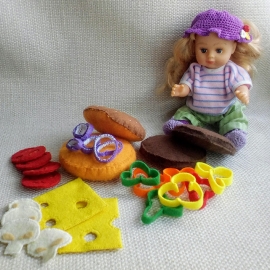 игрушечная еда, гамбургер