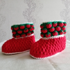 Пинетки "Клубнички"