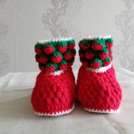 Пинетки "Клубнички"