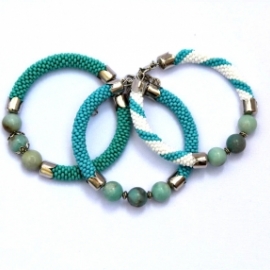 Браслеты с амазонитом.