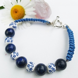 Браслет "Васильковое лето"