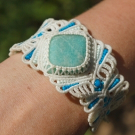 Браслет "Снежный полдень"