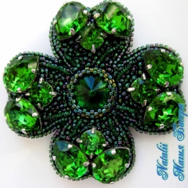 Брошь "Четырехлистник"