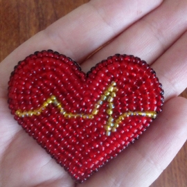 Брошь "Сердце"