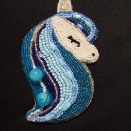 Брошь  "Единорог"