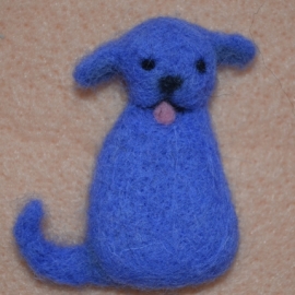 брошка-малышка песик.