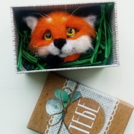 Брошь Лисёнок