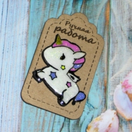 Брошка-Единорожка