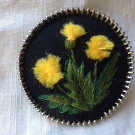 Брошь Одуванчики