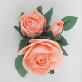 Брошь/заколка из фоамирана Три розы