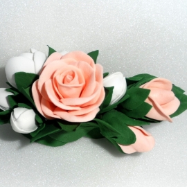 Зажим для волос Цветы из фоамирана