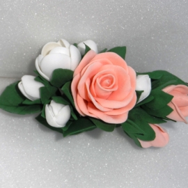 Зажим для волос Цветы из фоамирана