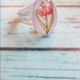 Кольцо "Тюльпан"