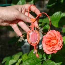 Кулон "Коралловый закат"