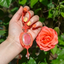 Кулон "Коралловый закат"