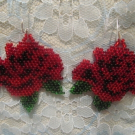 Серьги Роза