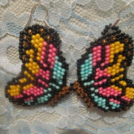 Серьги Крылья бабочки