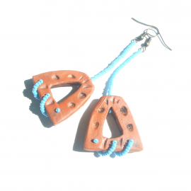 керамические серьги "Колокола"