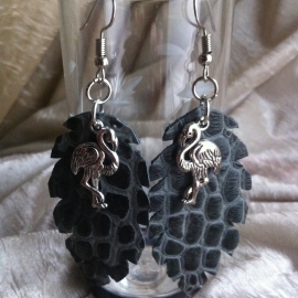 Серьги "Фламинго"