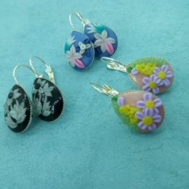 Серьги из полимерной глины