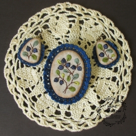 Серьги "Черника"