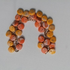 Браслет Пятачок 2 (розовый мрамор)