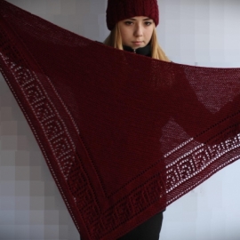 комплект шапка+ шаль