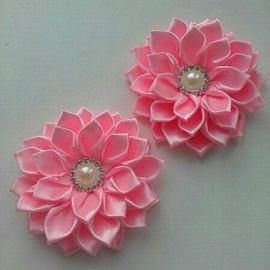 Резинки для волос. Розовое настроение.