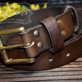 ремень с гравировкой