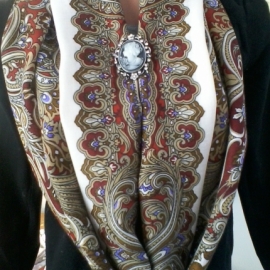 Снуд павлопосадский Февраль