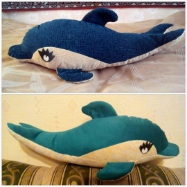 Игрушка-подушка "Дельфинёнок"