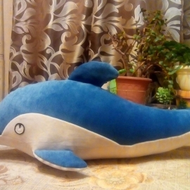 Игрушка-подушка "Дельфинёнок"
