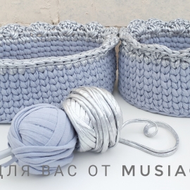 Набор корзинок "Серебро"