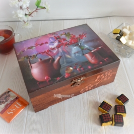 Чайная шкатулка "Китайское чаепитие".