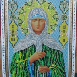 Икона бисером Богородица Милующая
