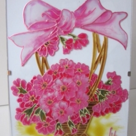 Оригинальная открытка "Розовый букет"
