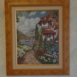 Картина "Вилла у моря"