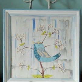 Панно в детскую «Птичка»