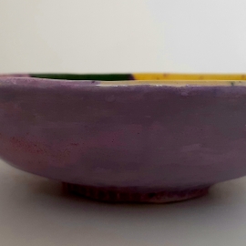 Глубокая расписная тарелка