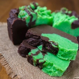 Мыло ручной работы "Шоколад и Мята"