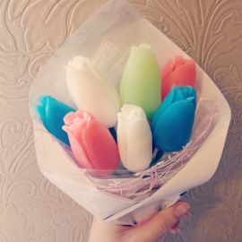 Тюльпаны из мыла, карвинг