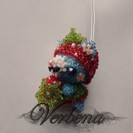 Брелок "Медведь-клубника"