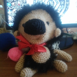 Ёжик КУКА вязаный