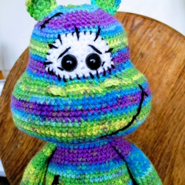 Радужный яркий Бегемотик